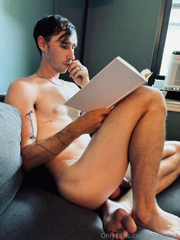 my husband took this pic of me reading after sex… you like?