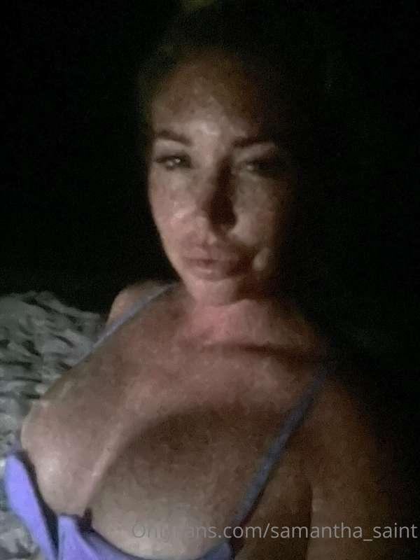 Late night beach adventures. Wish you were here! 🌙