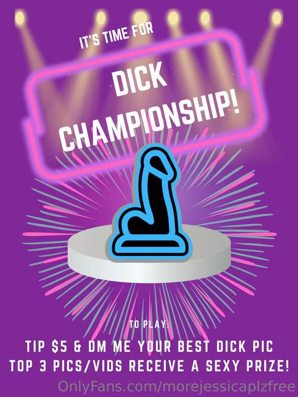 Last call for Dick Championship!! Hurry, get your entries in..