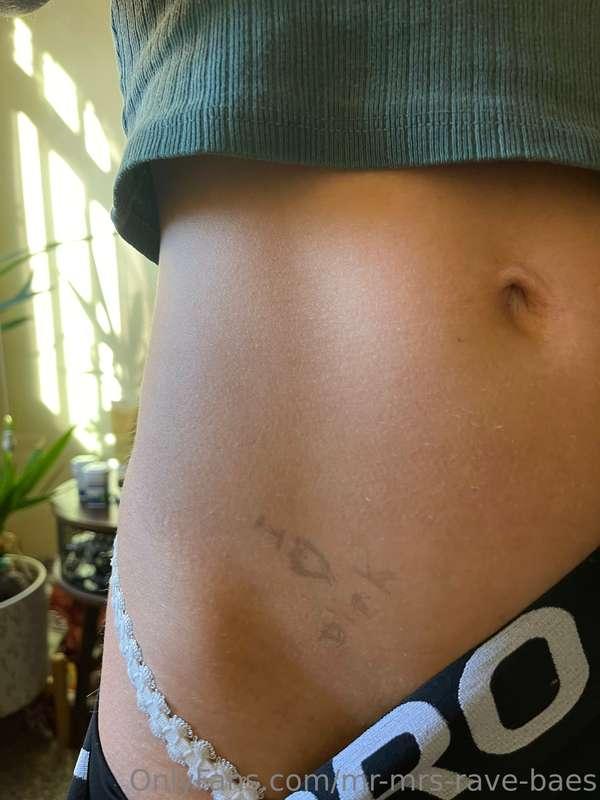 I 🖤 Dick   Colter drew this on me 😂😂