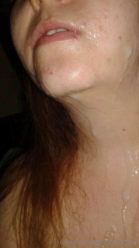 i seem to have a little cream on my chin...