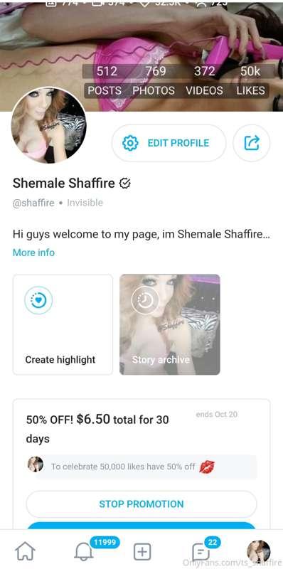 Celebrating over 50,000 likes over on my main page so I've t..