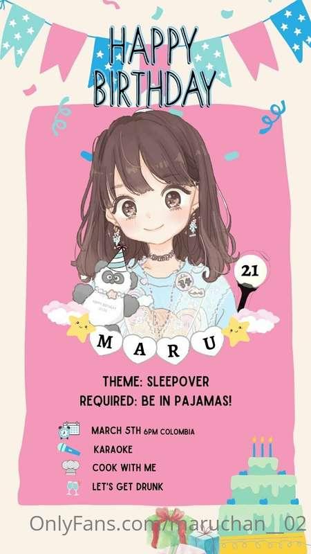 Hi! I wanted to remind you that it will be my 21st birthday ..