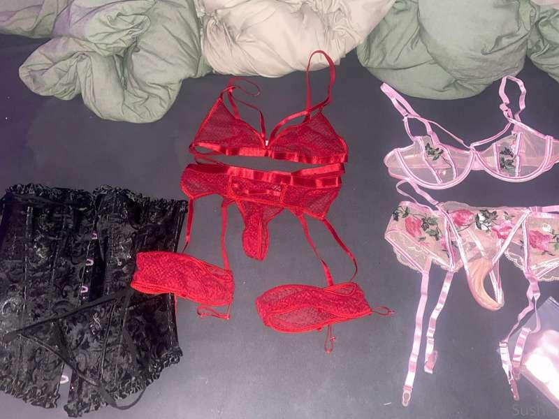 3 new lingerie sets! so excited to take fun pictures in them..