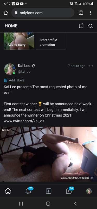 Kai Lee presents
G made me do it!