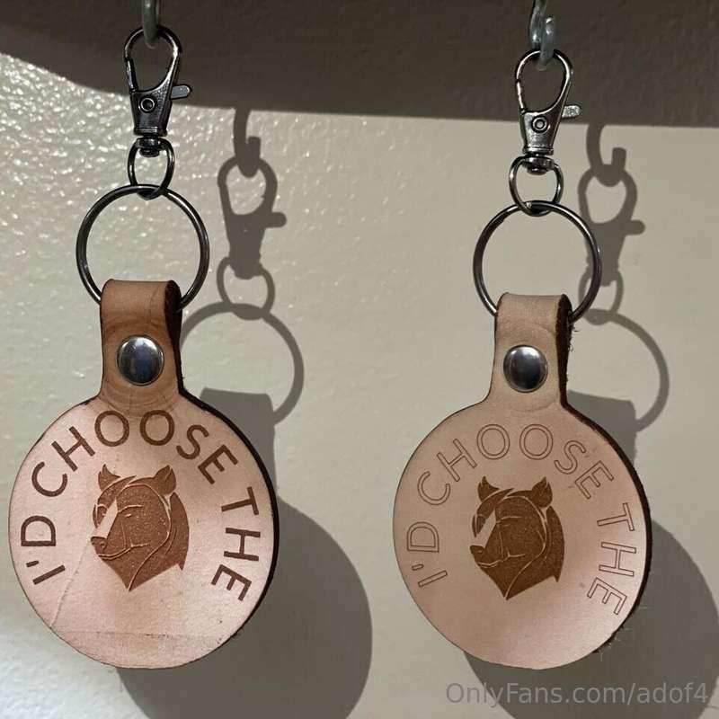 Proudly hanging on my keychain, and available for purchase! ..