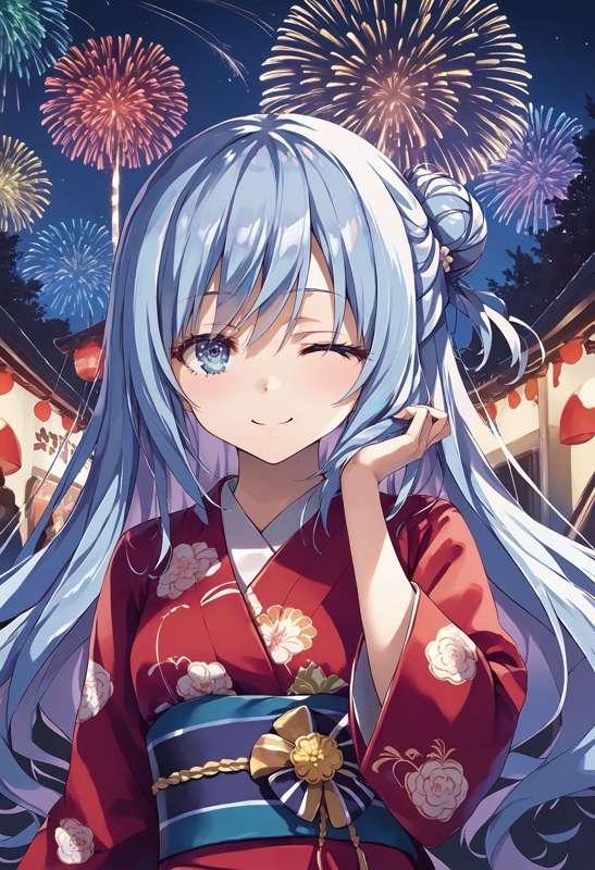 ある夏の夜に、椎名ひよりと秘密を紡ぐ話　49枚(zip, pdf有り)