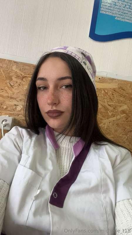 Here is your nurse 🥵 I can cure your dick with my mouth 🫦💦
