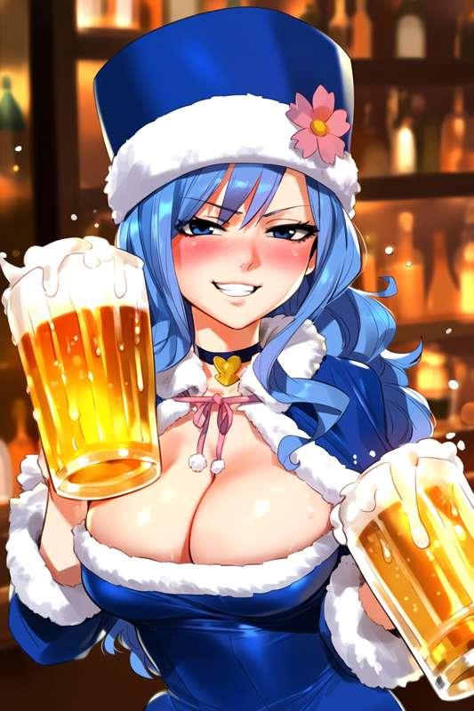 Fun time between Natsu and Juvia