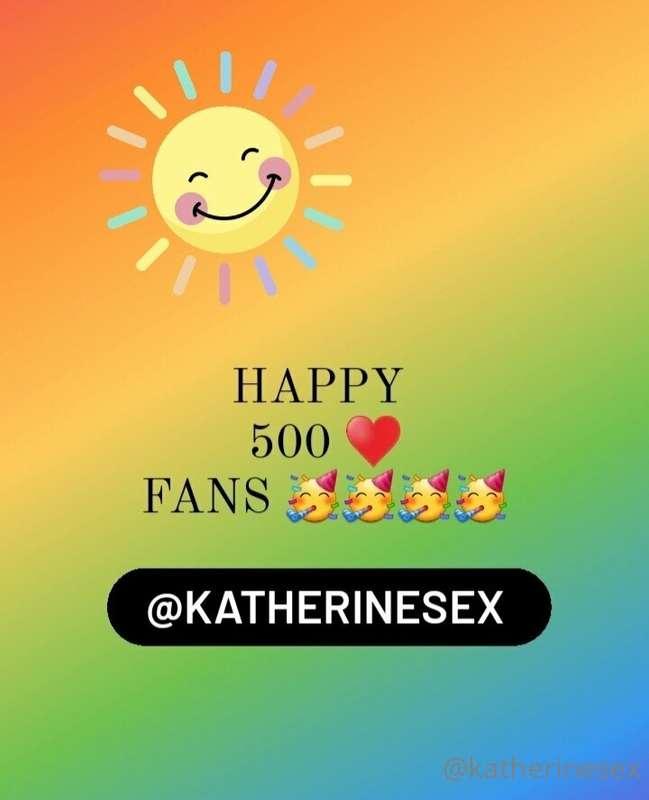 Super Happy! 🎉🎊  Reach 500 Fans! 😘🎊🎉 Thank you very much to ..