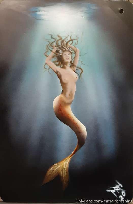 Just finished this piece on an aluminum panel. First one of ..