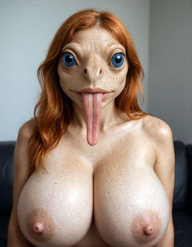 Topless Redhead Frog - Not Green!?