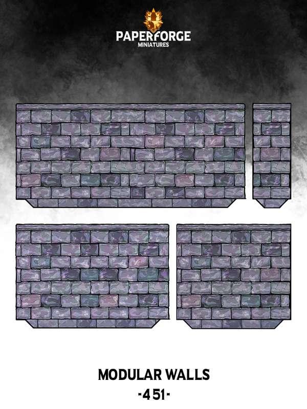 #451 Modular Terrain - Dungeon Walls & Tiles