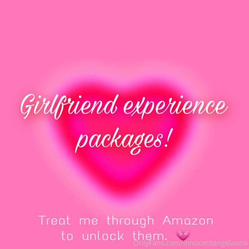 First ever girlfriend experience packages are here!💗 Let me ..