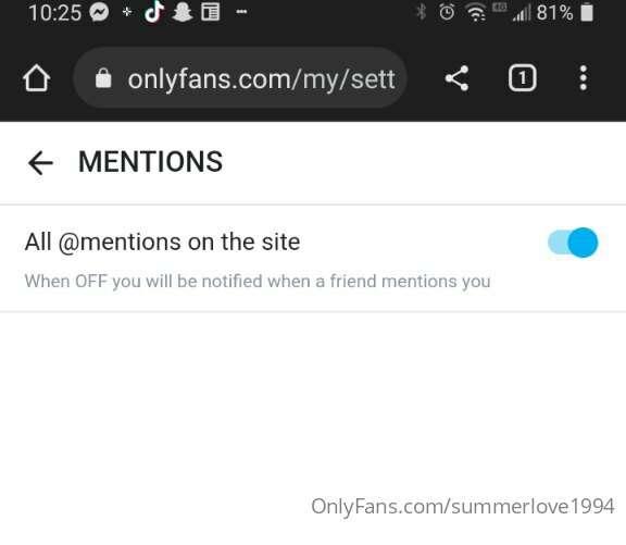 Just a reminder to turn your mentions on 🥰 
Some don't know ..