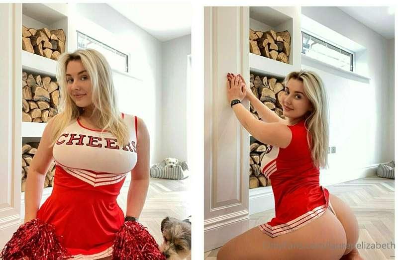 Cheerleader solo. The naughtiest cheerleader fucked herself ..