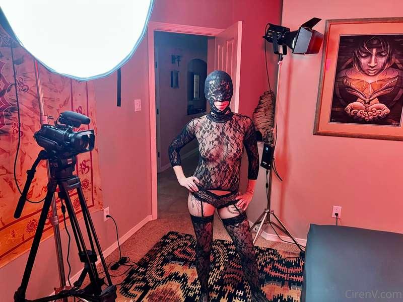 We just shot some hot Femdom scenes.