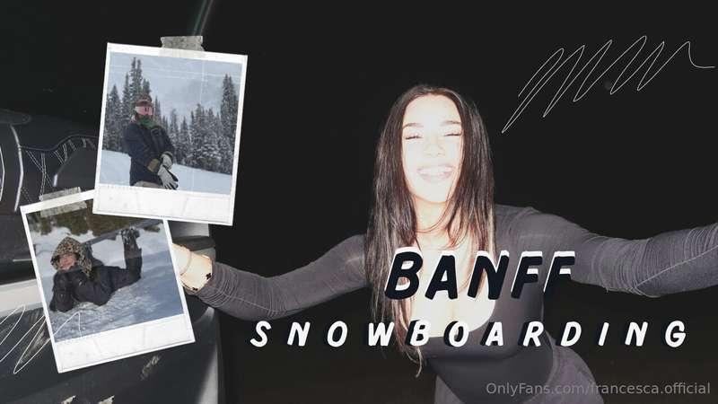 Did you see my snowboarding vlog