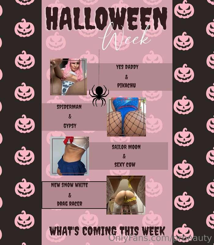 Happy Monday & Happy Halloween Week Baby!
I hope you're read..