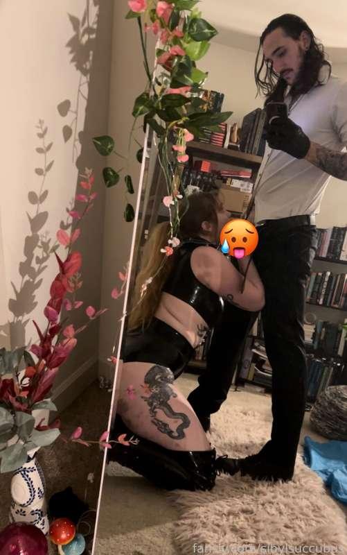 Me and @Bound_Loki had some fun the other week filming a delicious POV for you all. I can confirm I look just as good sucking dick as I do taking it. 

#fyp #redhead #alt #big #tits #ass #pussy #thick #thighs #college #girl #inked #tatted #goth #bj #pov 