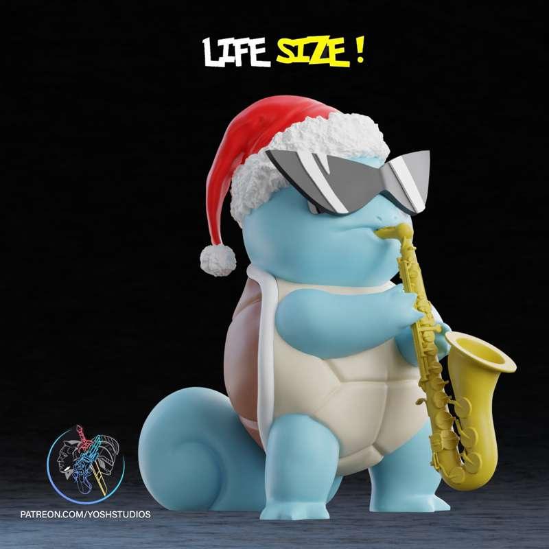 (Nov24 Y+SY Tiers) Christmas Saxophone Squirtle 