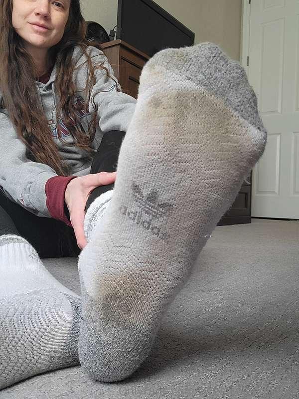Recent sock wear photos for my sock fetish boys. My feet get..
