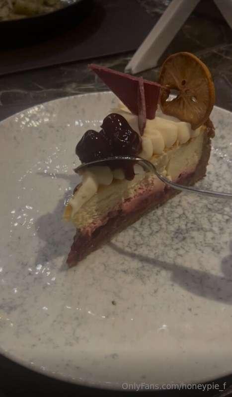 Savoring every sweet moment with this delightful dessert! 🍰💖..