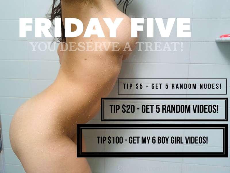 Friday Five is back! 

All videos will be downloadable!