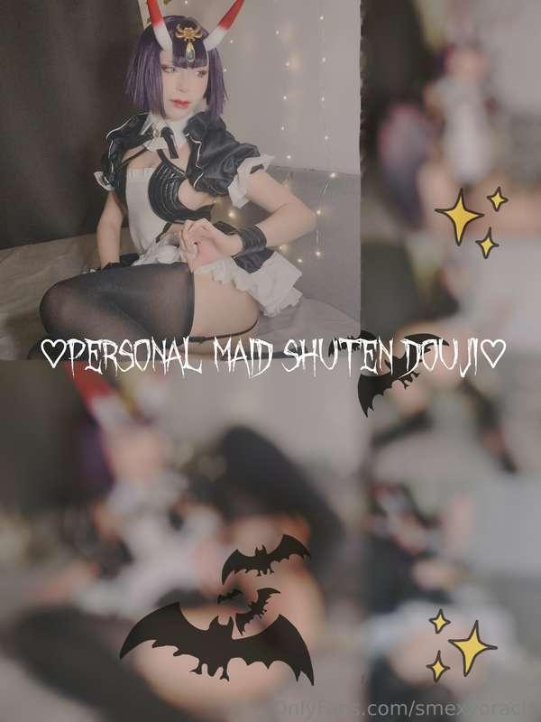 Maid shuten douji photoset finally available on kofi or in t..