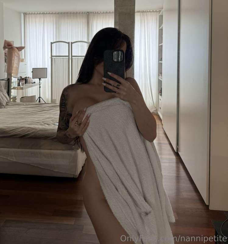 Your assignment: when my towel falls, you lick my gorgeous f..