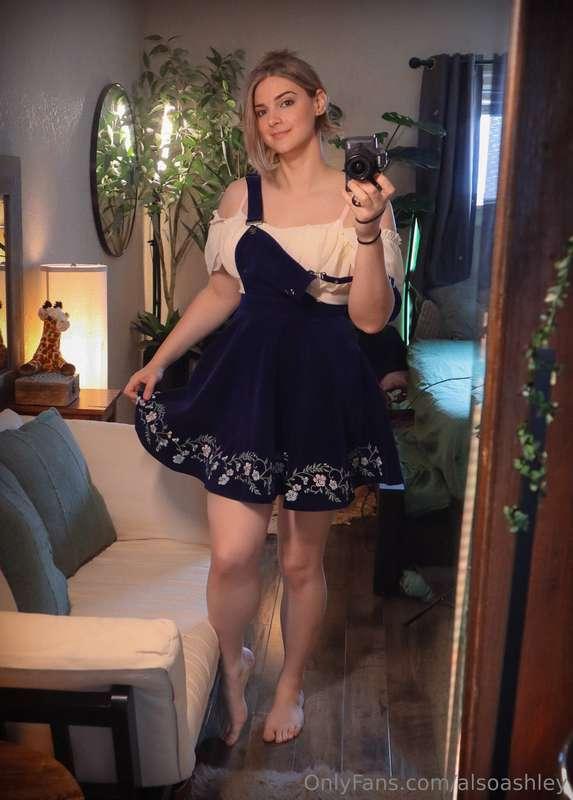 Casual Blue Apron Dress 💙 May be casual, but my attitude was..