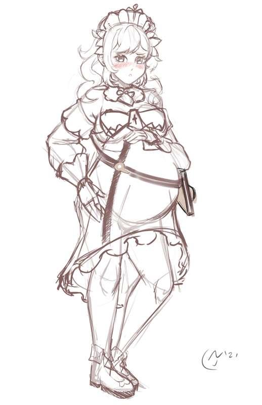 Warmup sketch - Barbara! 🎶 