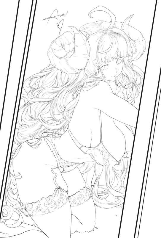 Anila - Granblue Fantasy / Lineart WIP