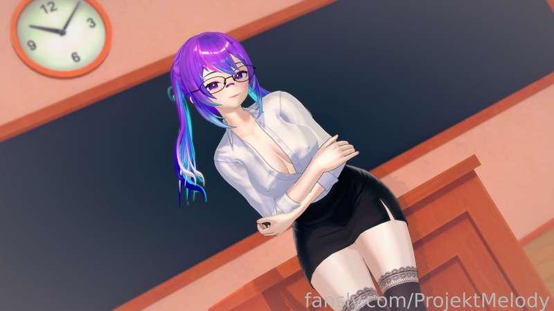 do u need a private lesson? i have lots of things i could teach you. maybe a hands on session is just what u need.... 

Teacher set soon? 👀 Teacher set... tomorrow?? 👀👀👀
----
#vtuber #lewdtuber #projektmelody #hentai #waifu #teacher