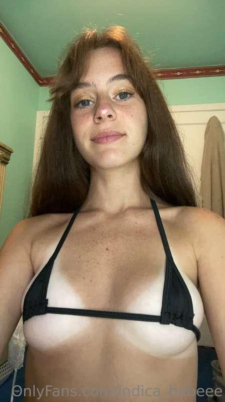 Is my new bikini cute? :3 👙🖤