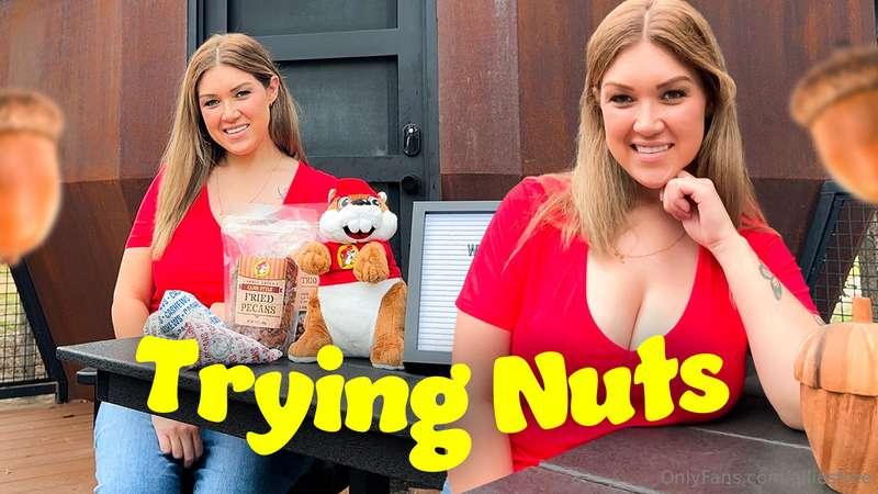 Trying Different Nuts From Buc-ee’s 🐿️Trying all the nuts fr..