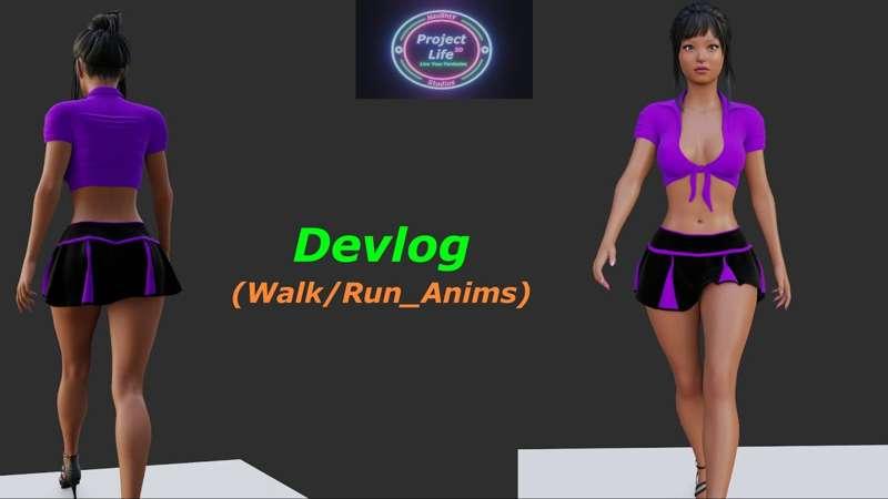 Project Life Devlog(character walk/run)anims