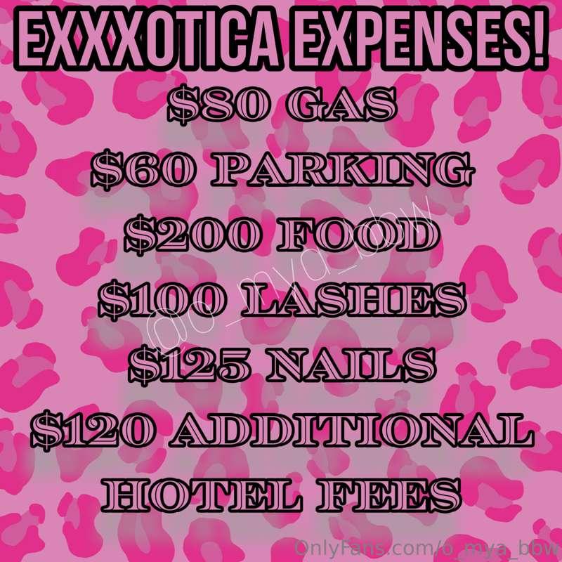 It’s two weeks until Exxxotica weekend..here are some final ..