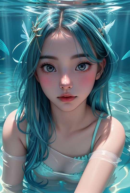 In the water