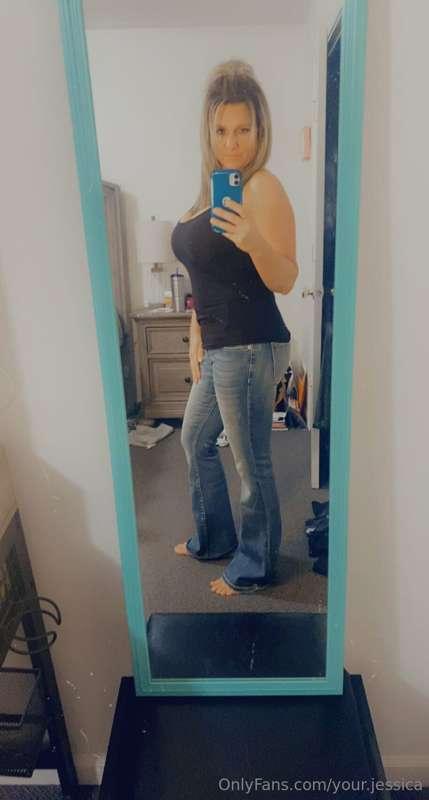 wearing jeans will never go out of style and these look very..