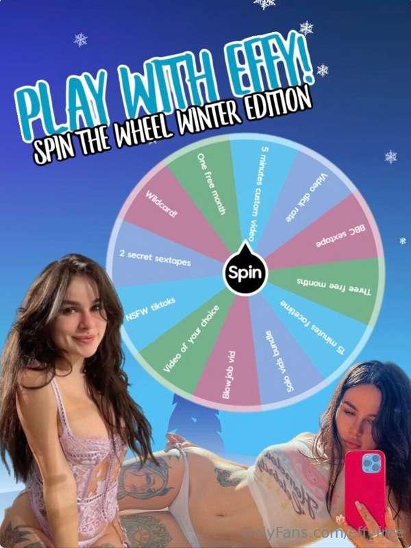 ✨Spin the wheel: winter edition✨

This winter, join the fun ..
