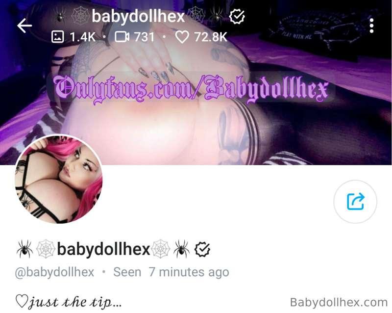 3$ for everyone. 
Onlyfans.com/Babydollhex