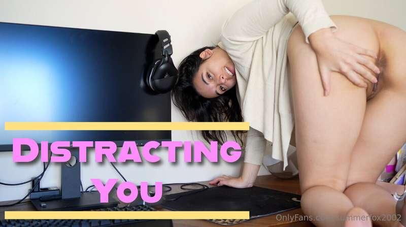 I hate your boss and I decide to distract you whilst you're ..