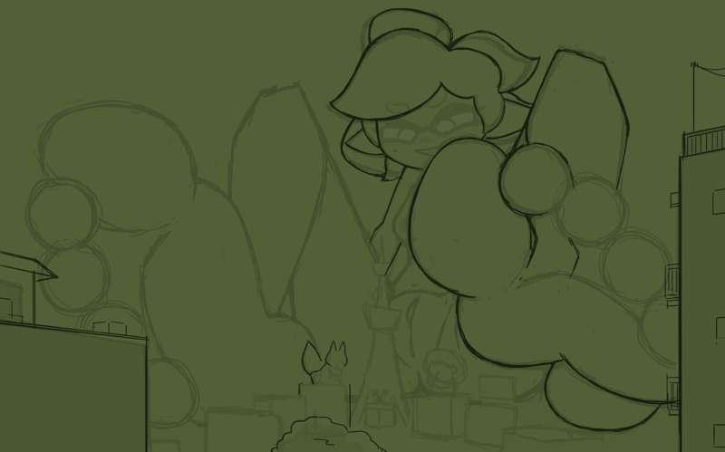 Inkopolis at the grasp of her.........toes?