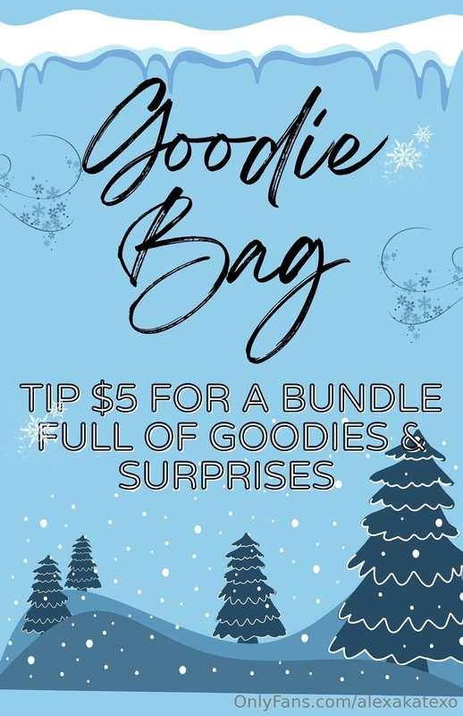FANS WHO TIP $5 GET A BUNDLE FULL OF SURPRISES & GOODIES 🍭 ☃..