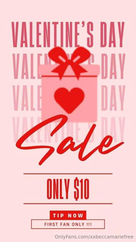 ## VALENTINE’S SALE 💌❤️🎁
FIRST FAN TO TIP $10 GETS $350 WORT..