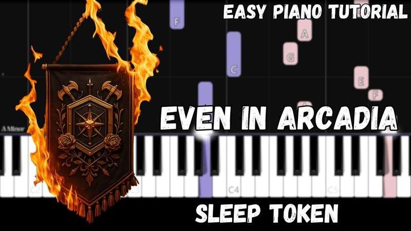 Easy MIDI - Sleep Token - Even In Arcadia (Atlantic Notes Arrangement + Tempo + Colors + Key)