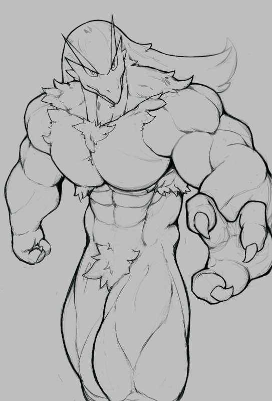 Blaziken / Art Process 
