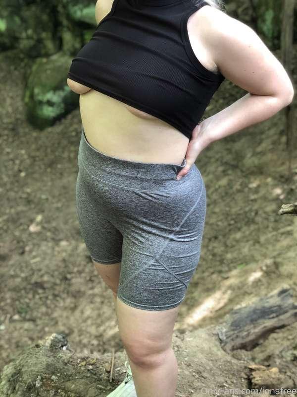 Out and about, letting my underboobs and armpits grab some f..