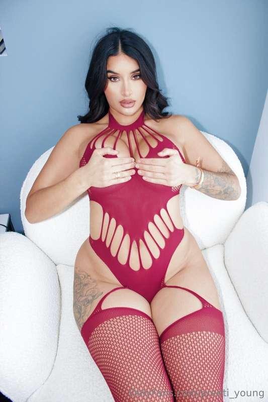 Squeeze me. Feel how big my tits are! 